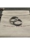 DY Mercer Hoop Øredobber i Sterling Sølv med Diamanter 25,4 mm