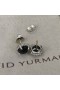 David Yurman Petite Chatelaine Stud Øredobber i Sterling Sølv med Sort Onyx 8mm
