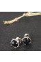 David Yurman Petite Chatelaine Stud Øredobber i Sterling Sølv med Sort Onyx 8mm