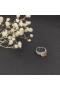 David Yurman Petite Wheaton Ring i Sterling Sølv med Hampton Gul Topas og Diamanter 10mm