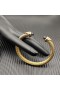 David Yurman Women ' s Classic Kabel-Cuff Armbånd i 18K Gult Gull med Lilla Diamanter 7mm