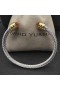David Yurman Women ' s Classic Kabel-Cuff Armbånd i Sterling Sølv med 18K Gult Gull og Champagne Diamond 5mm