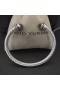 David Yurman Women ' s Classic Cablespira Cuff Armbånd i Sterling Sølv med Champagne Diamanter 5mm