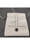 David Yurman Kvinne Infinity Anheng Halskjede i Sterling sølv med Sort Onyx 7mm