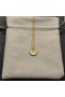 David Yurman Kvinne Opprinnelige Sjarm Halskjede 18K Gult Gull med Diamant B