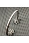 David Yurman Kvinne Starburst Kabel-Cuff Armbånd i Sterling Sølv med Diamanter 4mm
