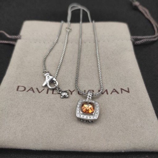 Damska Zawieszenie David Yurman Albion ze srebra z цитрином kolorze Szampana i diamentami 11 mm