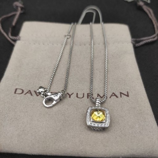 Damska zawieszenie David Yurman "Albion" ze srebra z цитрином i diamentami 11 mm