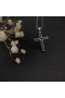 David Юрман Zawieszenie z Шевронным Krzyż ze Srebra z Czarnymi Diamentami Online 33 mm