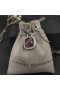 Damska zawieszenie David Yurman "Albion" ze srebra z ametyst i diament 15 mm