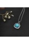 Damska zawieszenie David Yurman "Albion" ze srebra z Niebieskim Topaz i diament 15 mm