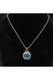 Damska zawieszenie David Yurman "Albion" ze srebra z Niebieskim Topaz i diament 15 mm