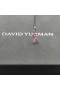 David Yurman Bielizna Kolekcjonerskiej Naszyjnik z Taśmą Wisiorek ze Srebra z Różową Emalią 24,4 mm