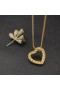 David Юрман Kobieta Amulet w kształcie Serca z Żółtego Złota 18 Karat 11 mm