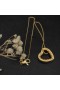 David Юрман Kobieta Amulet w kształcie Serca z Żółtego Złota 18 Karat 11 mm