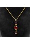 Damska zawieszenie David Yurman Marbella Y z Żółtego złota 18 karat z ametyst i гранатом-родолитом 57,8 mm