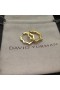 Kolczyki-pierścionki David Yurman Zig Zag Stax ™ z Żółtego złota 18 Karat z brylantami 22,8 mm