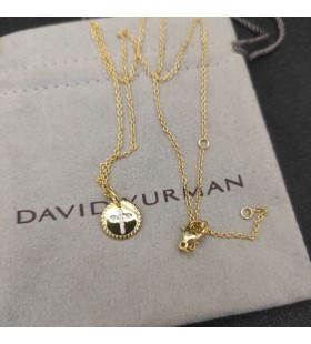 Kobieta Krzyż-Amulet Davida Юрмана Z Żółtego Złota 18 Karat Z Brylantami 11 mm