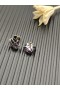 David Yurman Cablu Wrap Stud Cercei Argint cu Lavanda Ametist și Diamante 11mm