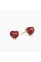 David Yurman Chatelaine Inima Cercei Stud 18K Aur Galben cu Mov 8mm