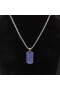 David Yurman Chevron Tag Argint cu Safire 35mm