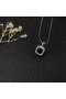 David Yurman Femei Albion Pandantiv Argint cu Onix Negru și Diamante 11mm