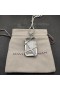 David Yurman Cablu femeii Folie Amuleta din Argint cu Cristale si Diamante 32mm