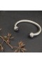 David Yurman Femei Cablu Clasic Manșetă Brățară din Argint cu Ametist și Diamante 7mm