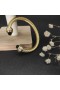 David Yurman Femei Clasic Cablespira Manșetă Brățară de 18K Aur Galben cu Verde Inchis Diamante 7mm