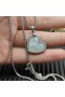 David Yurman Femei Elementele Inima Amuleta din Argint cu Sidef și Diamante 18.7 mm