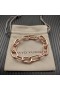 David Yurman Femei Madison Lanț Brățară Cu 18K Aur a Crescut 11mm