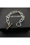 David Yurman Femei Madison Comutare Brățară de Lanț de Argint cu Aur Galben 18K 11mm