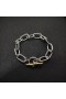 David Yurman Femei Madison Comutare Brățară de Lanț de Argint cu Aur Galben 18K 11mm
