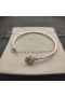 David Yurman Femei Petite Chatelaine brățară Brățară din Argint cu Șampanie Diamante 3mm