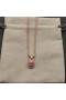 David Yurman Femei Craniu Amuleta Plin Pavé, Safire Roz 18K Aur roz 14mm