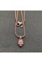 David Yurman Femei Craniu Amuleta Plin Pavé, Safire Roz 18K Aur roz 14mm