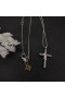 David Yurman Femei X Colier Pandantiv Cruce din Argint cu 14K Aur Galben de 31,7 mm