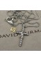 David Yurman Femei X Colier Pandantiv Cruce din Argint cu 14K Aur Galben de 31,7 mm