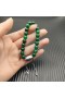 David Yurman Bărbați Spirituală Margele Brățară din Argint cu Onix Verde 8mm