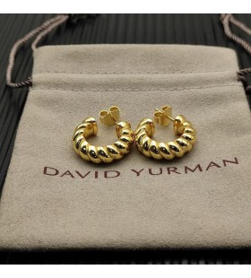 David Yurman 20.5x20mm Aur Galben Twist Fir de Cercei