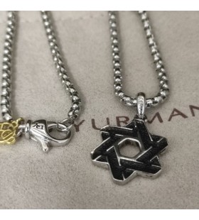 David Yurman Cablu Steaua lui David Amuleta din Argint 19mm