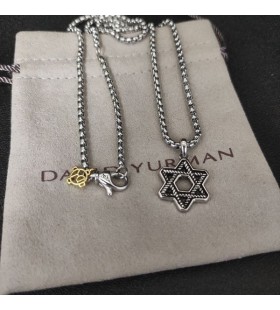 David Yurman Cablu Steaua lui David Amuleta din Argint 19mm
