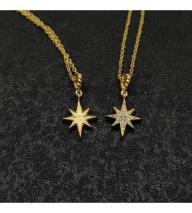 David Yurman North Star Amuleta Aur Galben 18K cu Diamante 15mm