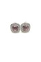 David Yurman Albion Stud Náušnice Rýdzeho Striebra s Fialovým Crystal a Diamanty, 7mm