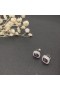 David Yurman Albion Stud Náušnice Rýdzeho Striebra s Fialovým Crystal a Diamanty, 7mm