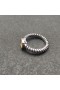 David Yurman 6 mm Tuku Námestie Biely Diamantový Prsteň