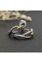 David Yurman Káblová Slučka Hoop Náušnice Rýdzeho Striebra s 18K Žlté Zlato 15 mm
