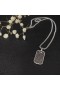 David Yurman Chevron Tag Rýdzeho Striebra s 35mm Čierne Diamanty