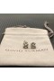 David Yurman Drobná X Stud Strieborné Náušnice s Diamantmi 8.4 mm