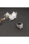 David Yurman Wheaton Krúžok Rýdzeho Striebra s Diamantmi 16.7 mm